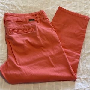Coral Capri Pants